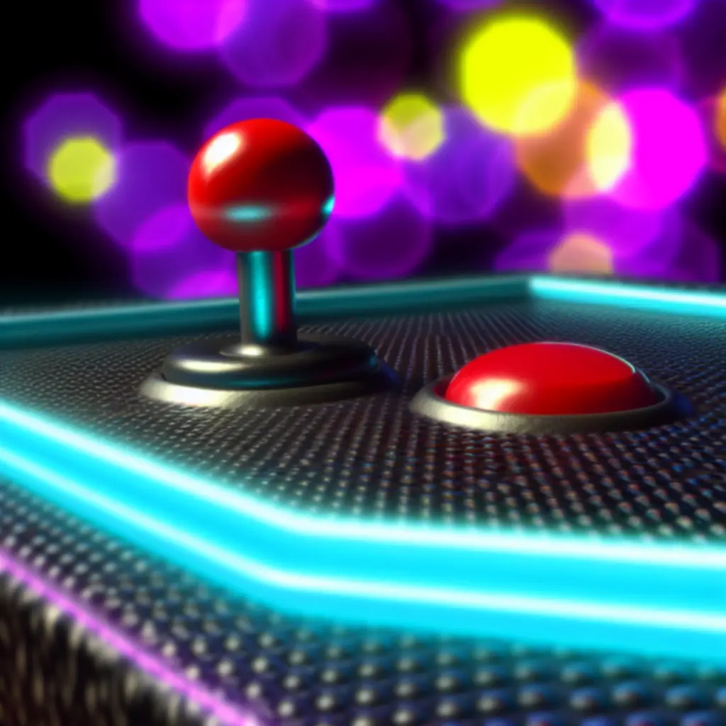 Árkád joystick közelkép