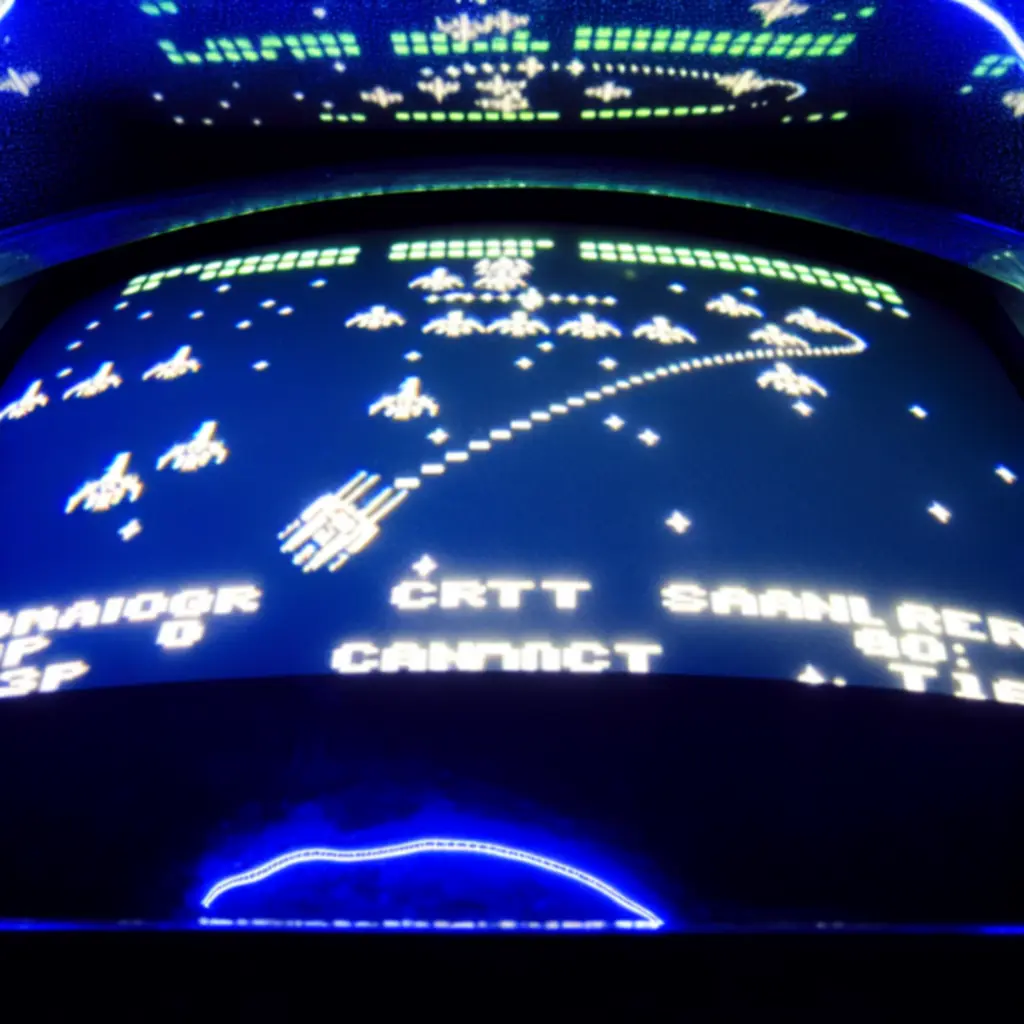 Galaga játékmenet képernyő
